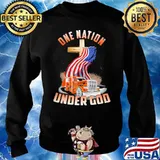One Nation Under God American Flag Truck Shirt Sweater