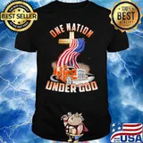 One Nation Under God American Flag Truck Shirt