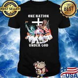 One Nation Under God New York Yankees Football Flag Eagles Shirt