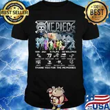 one piece thank you for the memories 2021 shirt