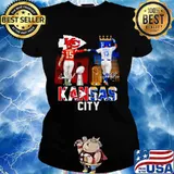 Patrick Mahomes KC Chiefs and Salvador Pérez KC Royals signature Ladies tee