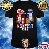 Patrick Mahomes KC Chiefs and Salvador Pérez KC Royals signature shirt