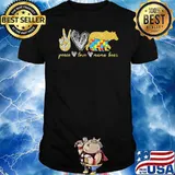 Peace Love Mama Bears Autism Shirt