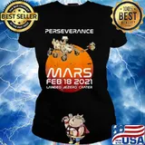 Perseverance Mars 2021 Rover Feb Ladies tee