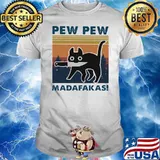 Pew Pew Madafakas Cat Vintage Shirt