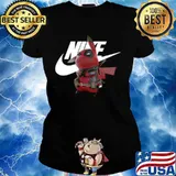 Pikachu And Deadpool Pikapool Nike Ladies tee