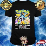 Pokemon 25th Anniversary 1996 2021 Thank You For The Memories Shirt
