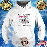 Pontooning Cat Because Murder Is Wrong Black Cat Hoodie