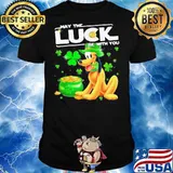 Premium Dog Pluto May The Luck Be With You St Patricks Day Shirt
