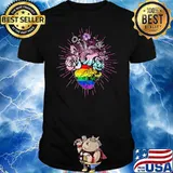 Pride Heart LGBT Flower Shirt