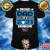 Proud Dad Of Class 2021 Senior Graduation Face Mask Shirt