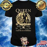 Queen 51st Anniversary 1970 2021 Thank You For The Memories Signature Shirt