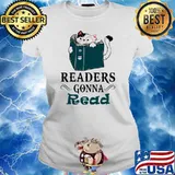 Readers Gonna Read Cat Book Ladies tee