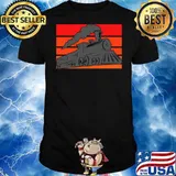 Retro Vintage Steam Locomotive Train Silhouette shirt