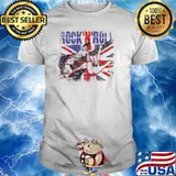 Rock N Roll Guitar Flag Shirt