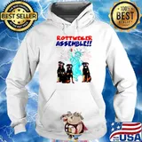 Rottweiler Assemble Happy Independence American Flag Hoodie