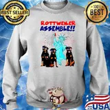 Rottweiler Assemble Happy Independence American Flag Sweater