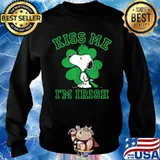 Kiss Me I’m Irish Smak Snoopy Patricks Day Sweater