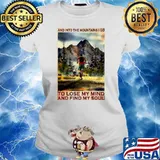 Running And Into The Mountain I Go Running To Lose My Mind And Find My Soul Poster Ladies tee