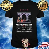 Rush 40th Anniversary 1981 2021 Thank You For The Memories Signature Shirt