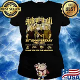 Sick Of It All 35th Anniversary 1986 2021 Thank You For The Memories Signature Ladies tee