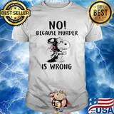 Snoopy And Venom No Because Murder Is Wrong shirt