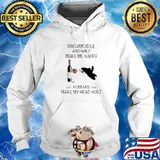 Snowmobile And Wine Make Me Happy Humans Make My Head Hurt Hoodie