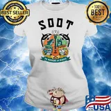 SOOT TE PERDRE IN RIDENS GUITAR FISH AND DOG SHIRT Ladies tee