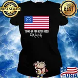 Stand Up For Betsy Ross Rush Limbaugh Flag Shirt Ladies tee