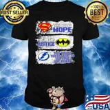 Superman This Means Hope Batman This Means Justice Tampa Bay This Means You’re About To Get Your Ass Kicked shirt
