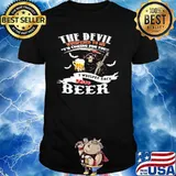 The Devil Whisperd To Me I Am Coming For You I Whispered Black Bring Crown Royal Skull Shirt
