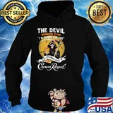 The Devil Whisrepd To Me Coming For You Bring Crown Royal Skull Shirt Hoodie