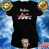 The Dinozords Abbey Road Cartoon Shirt Ladies tee