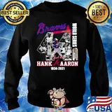 The Hank Aaron 1934 2021 Braves World Series Champions Signature Sweater