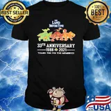 The Land Before Time 33th Anniversary 1988 2021 Thank You For The Memories Shirt