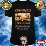 The Lord Of The Rings The Fellowship Of The Ring 20th Anniversary 2001 2021 Thank You For The Memories Signature Shirt