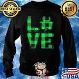 THE LOVE WITH HAPPY ST PATRICKS DAY 2021 PLAID SHIRT Sweater