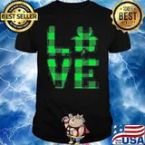 THE LOVE WITH HAPPY ST PATRICKS DAY 2021 PLAID SHIRT