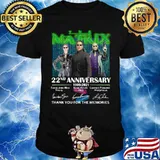 The Matrix 22nd Anniversary 199 2021 Thank You For The Memories Signatures shirt