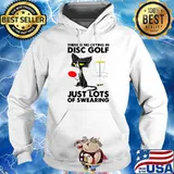 There Is No Crying In Disc Golf Just Lots Of Swearing Black Cat Hoodie