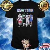 Top New York City New York Yankees New York Jets New York Knicks Becton Barrett Signatures Shirt
