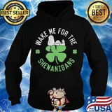 Wake Me For The Shenanigans Snoopy Patricks Day Shirt Hoodie