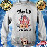 When Life Throws You A Curve Lean Into It Ballet Flowers Shirt Sweater