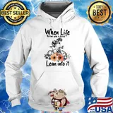 When Life Throws You A Curve Lean Into It Cycling Flowers Shirt Hoodie