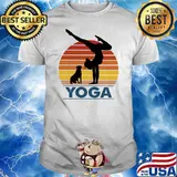 Yoga With Dog Vintage Shirt