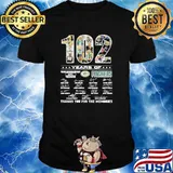 102 Years Of The Greatest Teams Pacckers Thanks For The Memories Signature Shirt