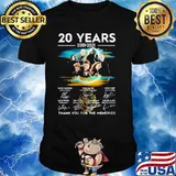 20 Years 2001 2021 Harry Potter Thank You For The Memories Signature Shirt