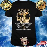 30 Years 1991 2021 Dave Matthews Band Thank You For The Memories Signature Shirt