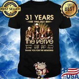 31 years 1990 2021 The Verve thank you for the memories signatures shir31 years 1990 2021 The Verve thank you for the memories signatures shirt