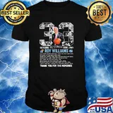 33 Seasons 1988 2021 Roy Williams Thank You For The Memories Signature Shirt